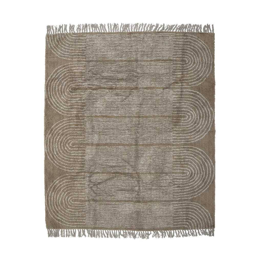 Bloomingville Zeynep Rug in Brown Cotton