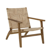 Bloomingville Mills Lounge Chair in Brown Rattan