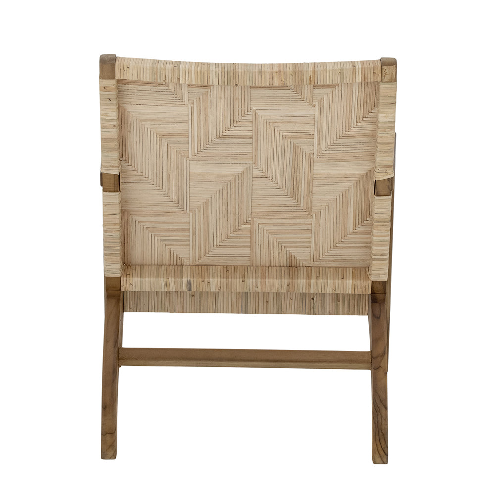 Bloomingville Mills Lounge Chair in Brown Rattan