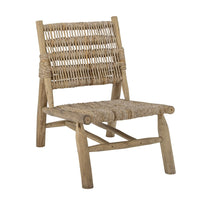 Bloomingville Ruthy Lounge Chair in Natural Teak