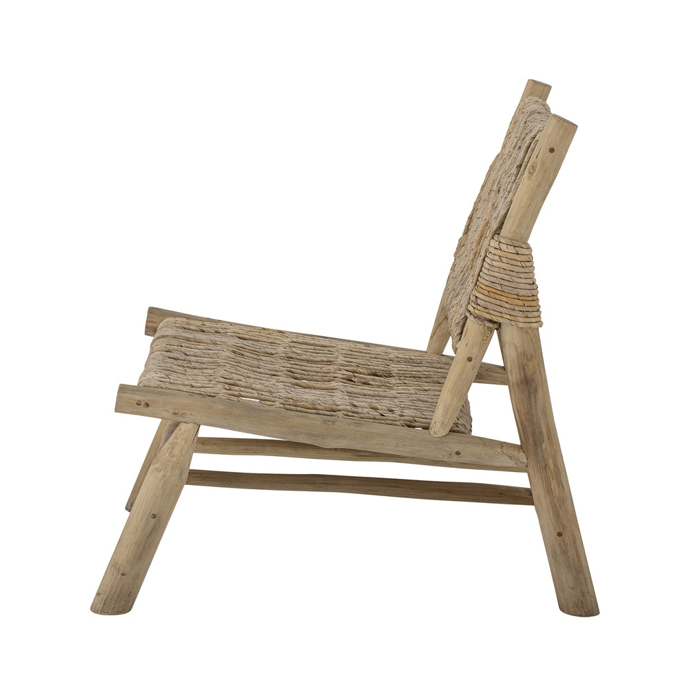 Bloomingville Ruthy Lounge Chair in Natural Teak