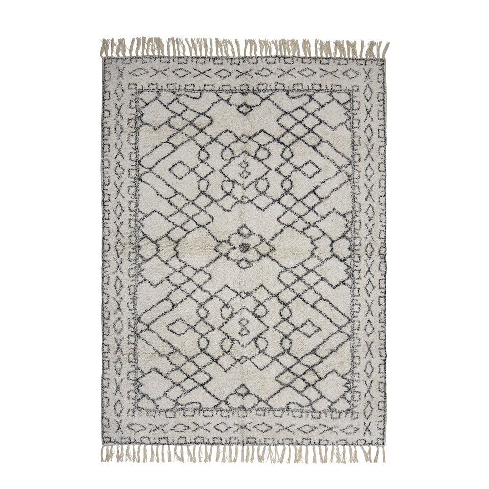 Bloomingville Jaqueline Cotton Rug in White