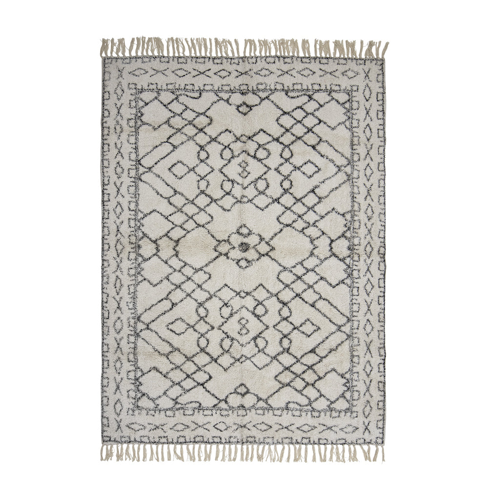 Jaqueline Cotton Rug - White Bloomingville 1