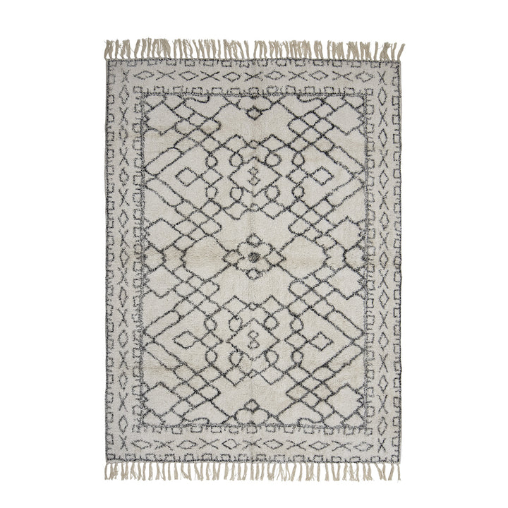 Jaqueline Cotton Rug - White Bloomingville 1