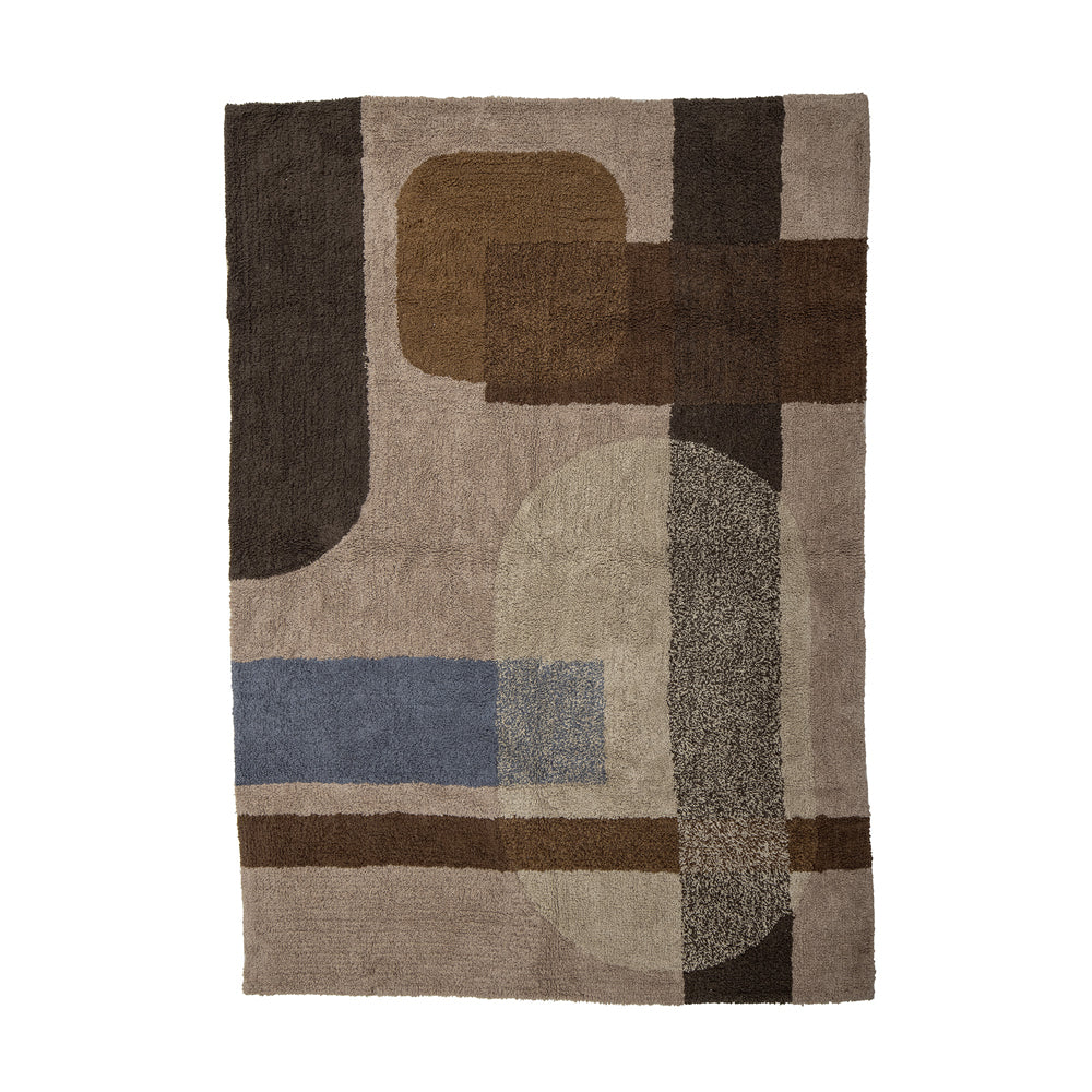 Bloomingville Zofia Rug in Brown Cotton