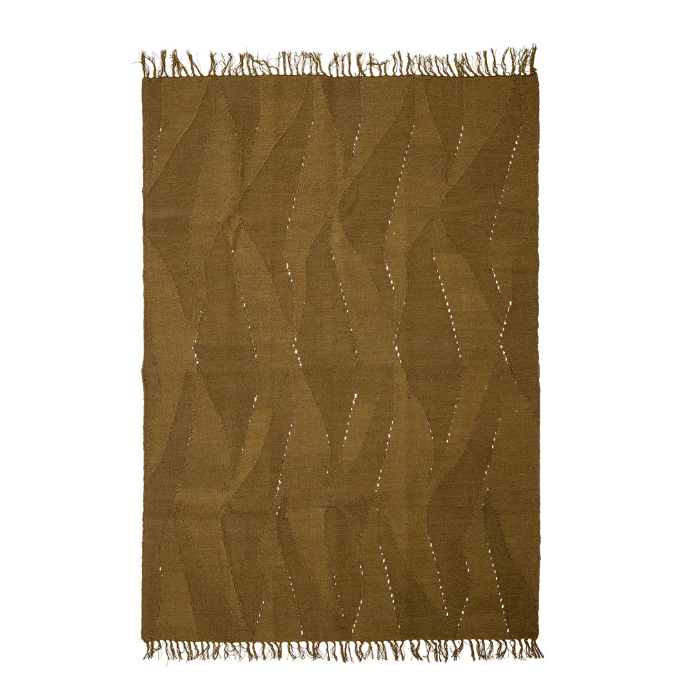 Bloomingville Zola Rug in Brown Wool