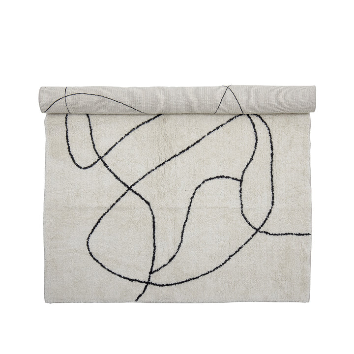 Viga Rug - White Cotton Bloomingville 3