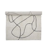 Bloomingville Viga Rug in White Cotton