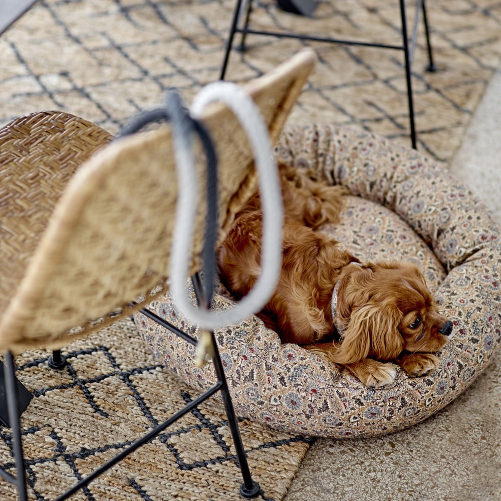 Bloomingville Vittoria Dog Cushion in Brown Cotton