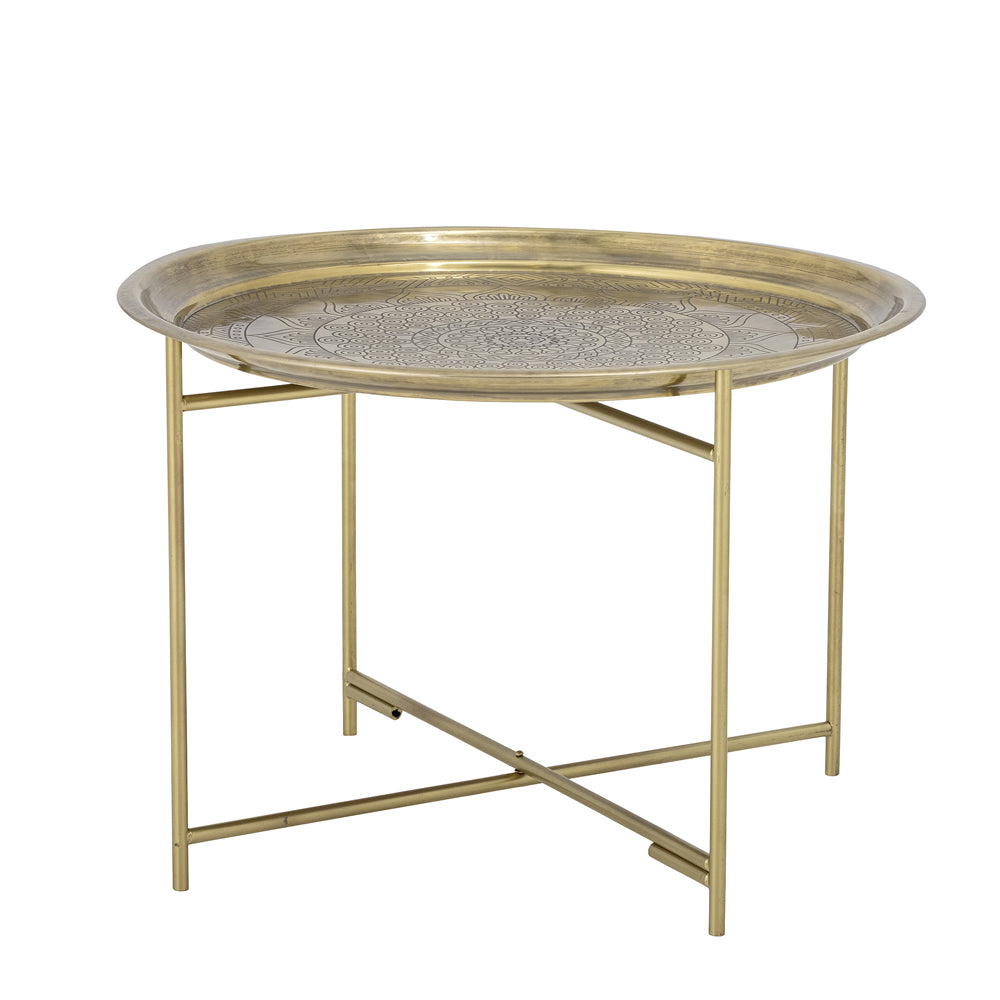 Bloomingville Dalia Tray Table in Brass Iron