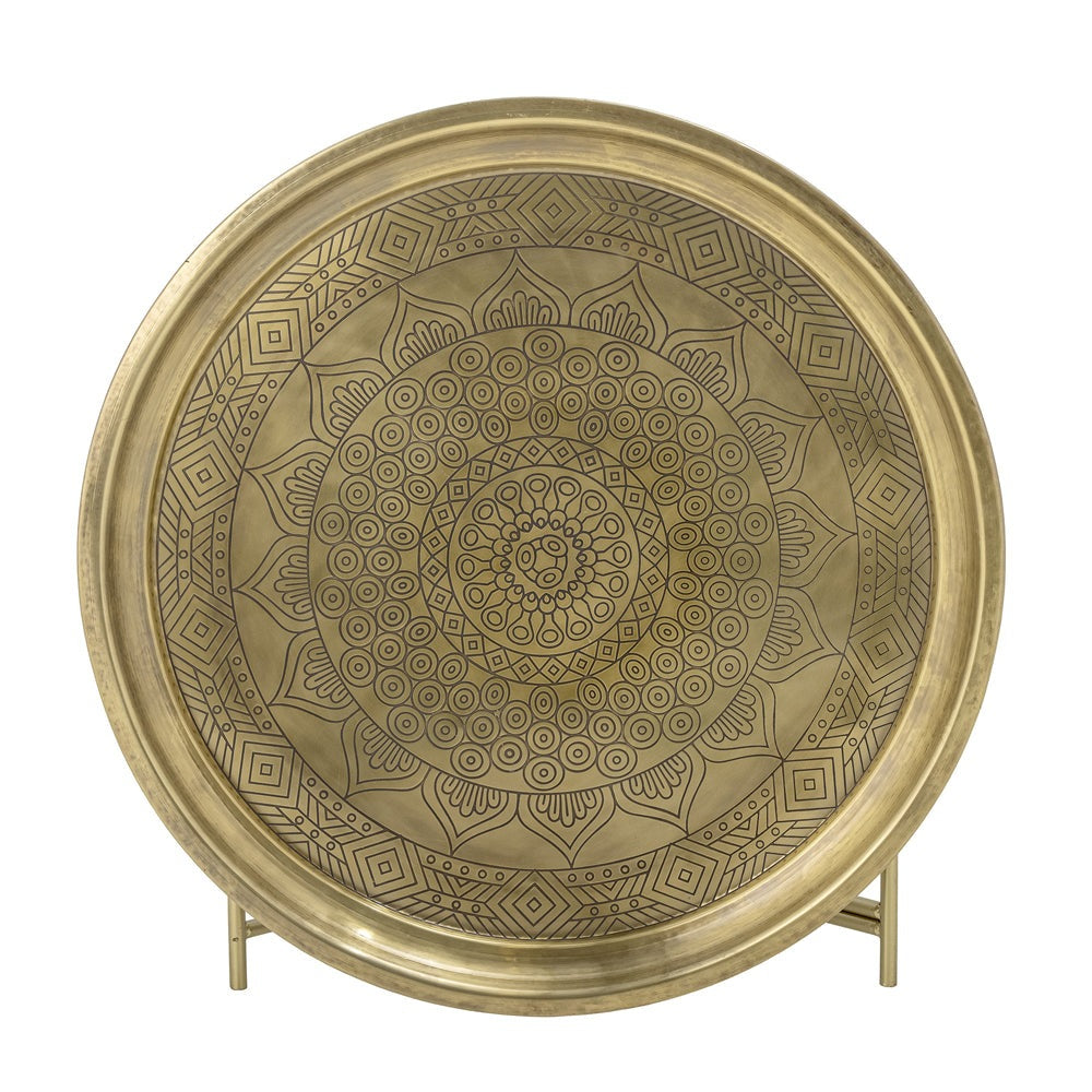 Bloomingville Dalia Tray Table in Brass Iron