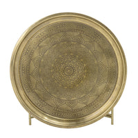 Bloomingville Dalia Tray Table in Brass Iron