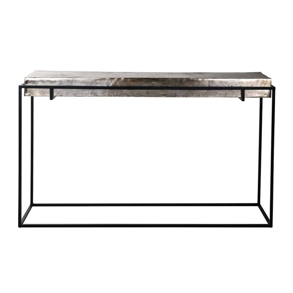 Richmond Calloway Champagne Gold Console Table