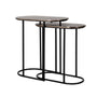 Richmond Chandon Champagne Gold And Black Nest Table