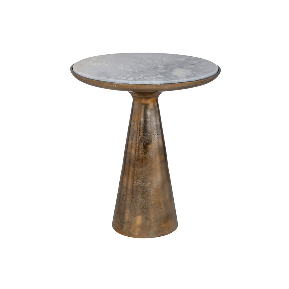 Richmond Ethan End Table in Brushed Gold
