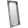 Gallery Interiors Carved Louis Leaner Mirror in Silver