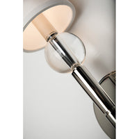 Hudson Valley Lighting Rockland Silver Base And Off White Shade Wall Light