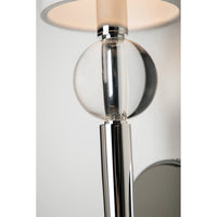 Hudson Valley Lighting Rockland Silver Base And Off White Shade Wall Light