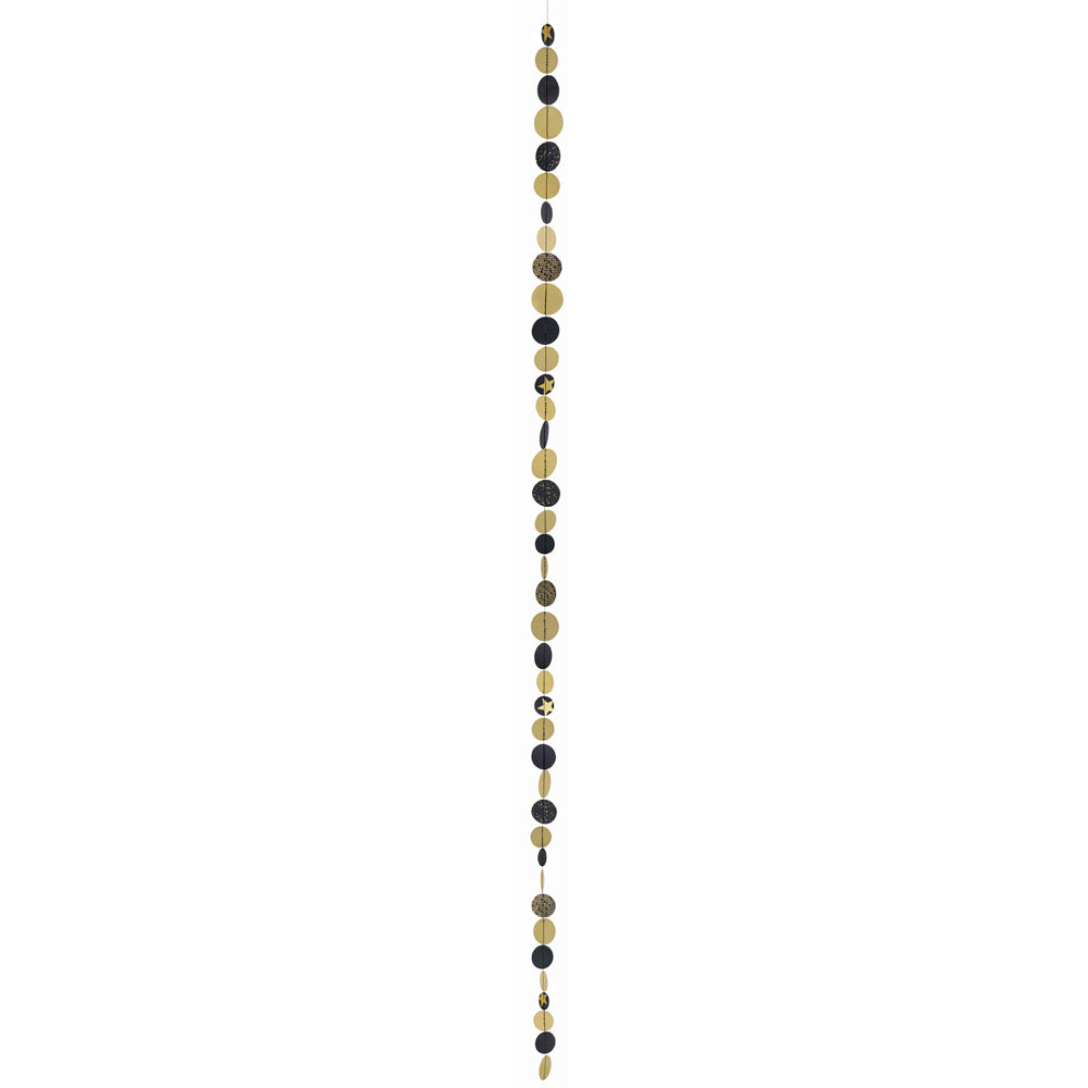 Decorative Chain Black / Gold Garland