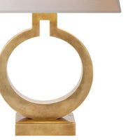 Andrew Martin Ring Form Table Lamp Brass