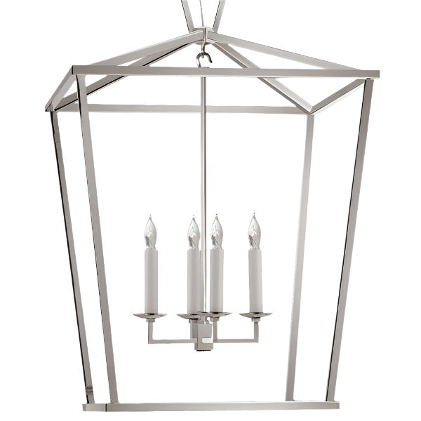 AndrewMartin Darlana Lantern Small Pendant Light - Polished Nickel