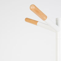 Zuiver Coat Rack Wooden Tip White