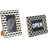 Libra Interiors Anya Photoframe in Black and White