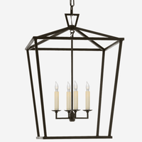 Andrew Martin Darlana Lantern Pendant Light Aged Iron Small