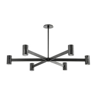 Hudson Valley Lighting Predock 6 Light Chandelier in Black Brass