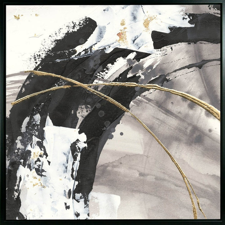 Gilded Arcs II' - Framed Canvas - 81.5x81.5cm Camelot Art 1