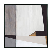 Olivia's 'Neutral Geometrics II' - Framed Canvas - 82x82cm