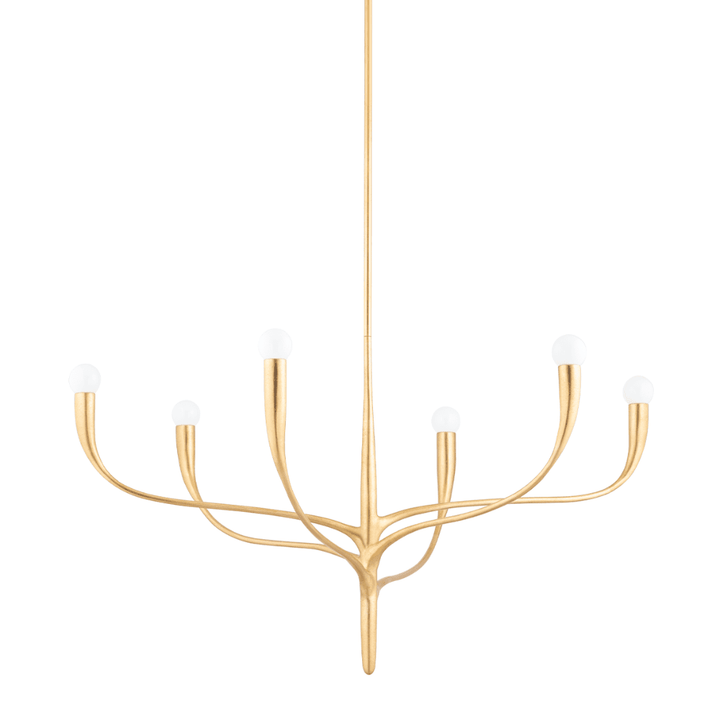 Labra 6 Light Chandelier - Vintage Gold Leaf Hudson Valley Lighting 1
