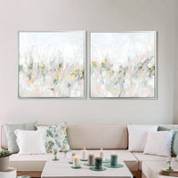 Olivia's 'Fresco Meadow II' - Framed Canvas - 94x94cm