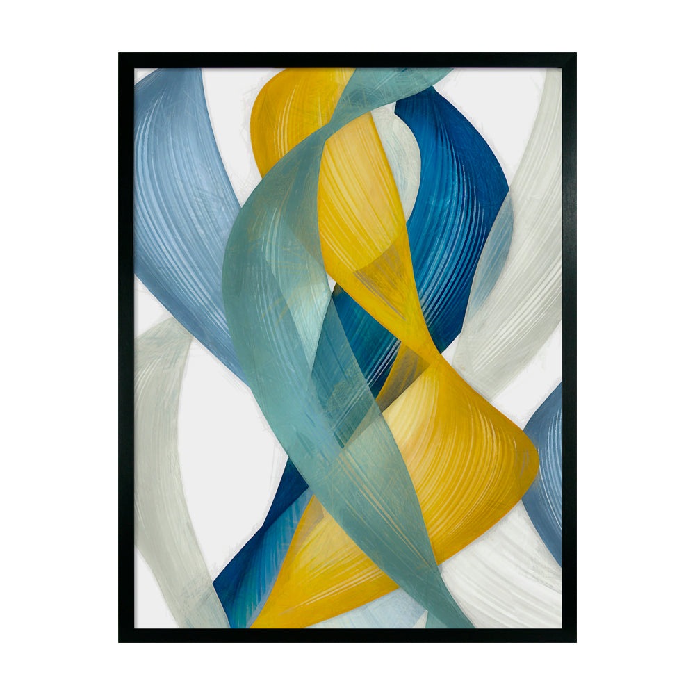 Olivia's 'Vertical Bands I' - Framed & Glazed Print - 71.5x55.5cm