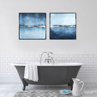 Olivia's 'Ocean Dreaming II' - Framed Canvas - 94x94cm