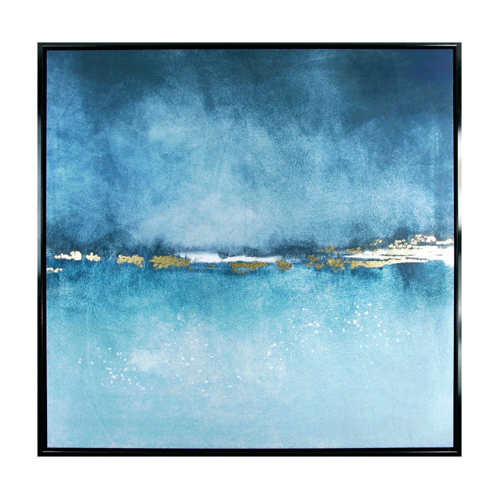 Olivia's 'Ocean Dreaming I ' - Framed Canvas - 94x94cm