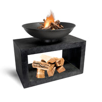 Ivyline Fire Pit & Rectangle Console Granite