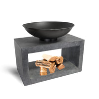 Ivyline Fire Pit & Rectangle Console Cement