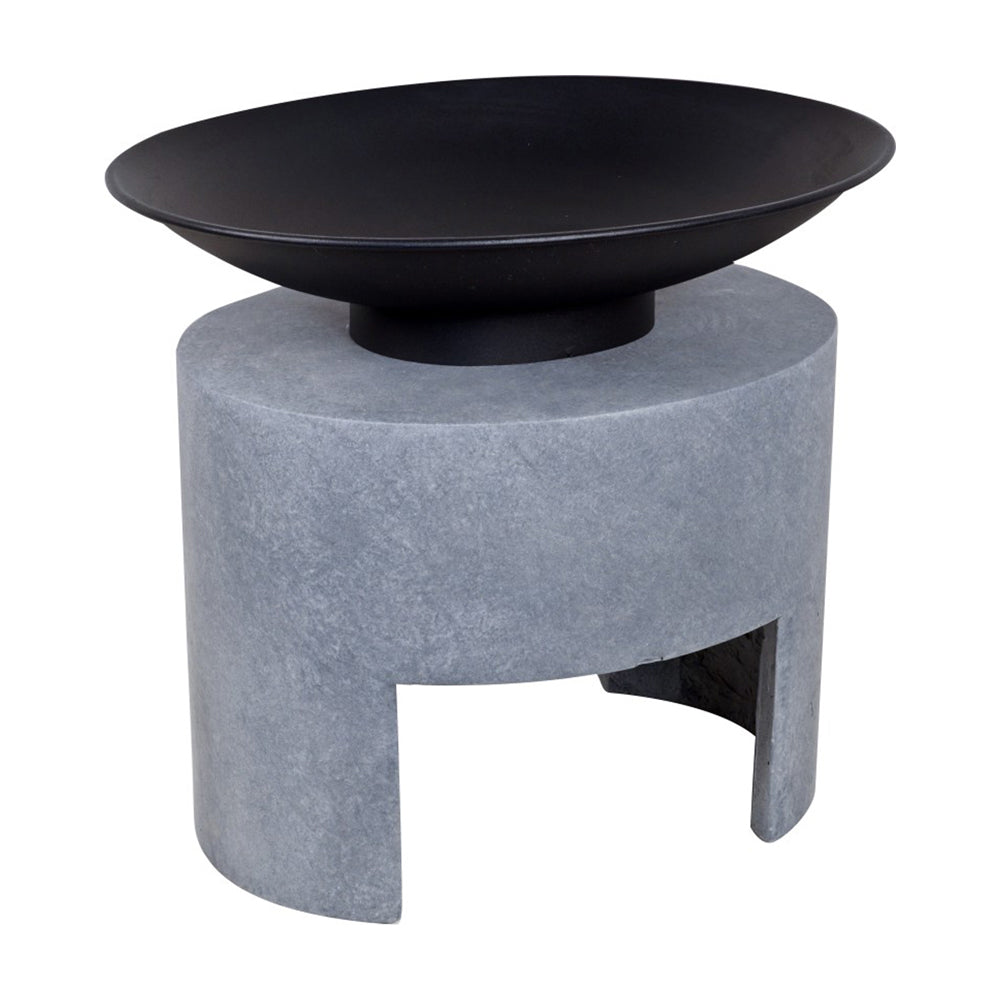 Ivyline Fire Pit & Oval Console Cement