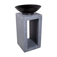 Ivyline Fire Pit & Square Console Cement