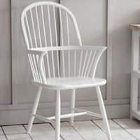 Garden Trading Spindle Armchair in Lily White