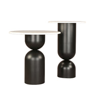 Liang & Eimil Babel Set of 2 Matt Black Nest of Tables