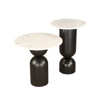 Liang & Eimil Babel Set of 2 Matt Black Nest of Tables