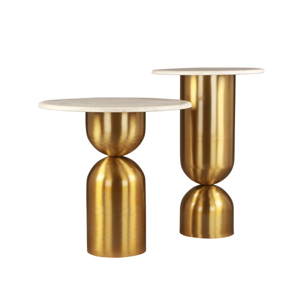 Liang & Eimil Babel Set of 2 Brass Finish Nest of Tables