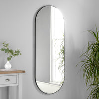 Olivia's Andora Oval Wall Mirror in Black