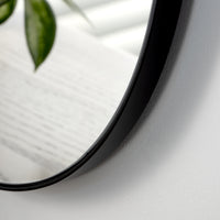 Olivia's Andora Oval Wall Mirror in Black