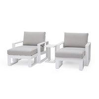 Maze Amalfi 5pc Lounge Set White