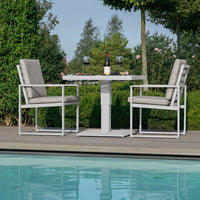 Maze Amalfi 2 Seater Bistro Set White