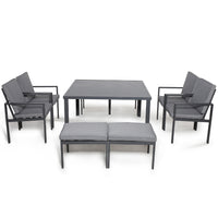 Maze New York 9 Piece Dining Set Grey