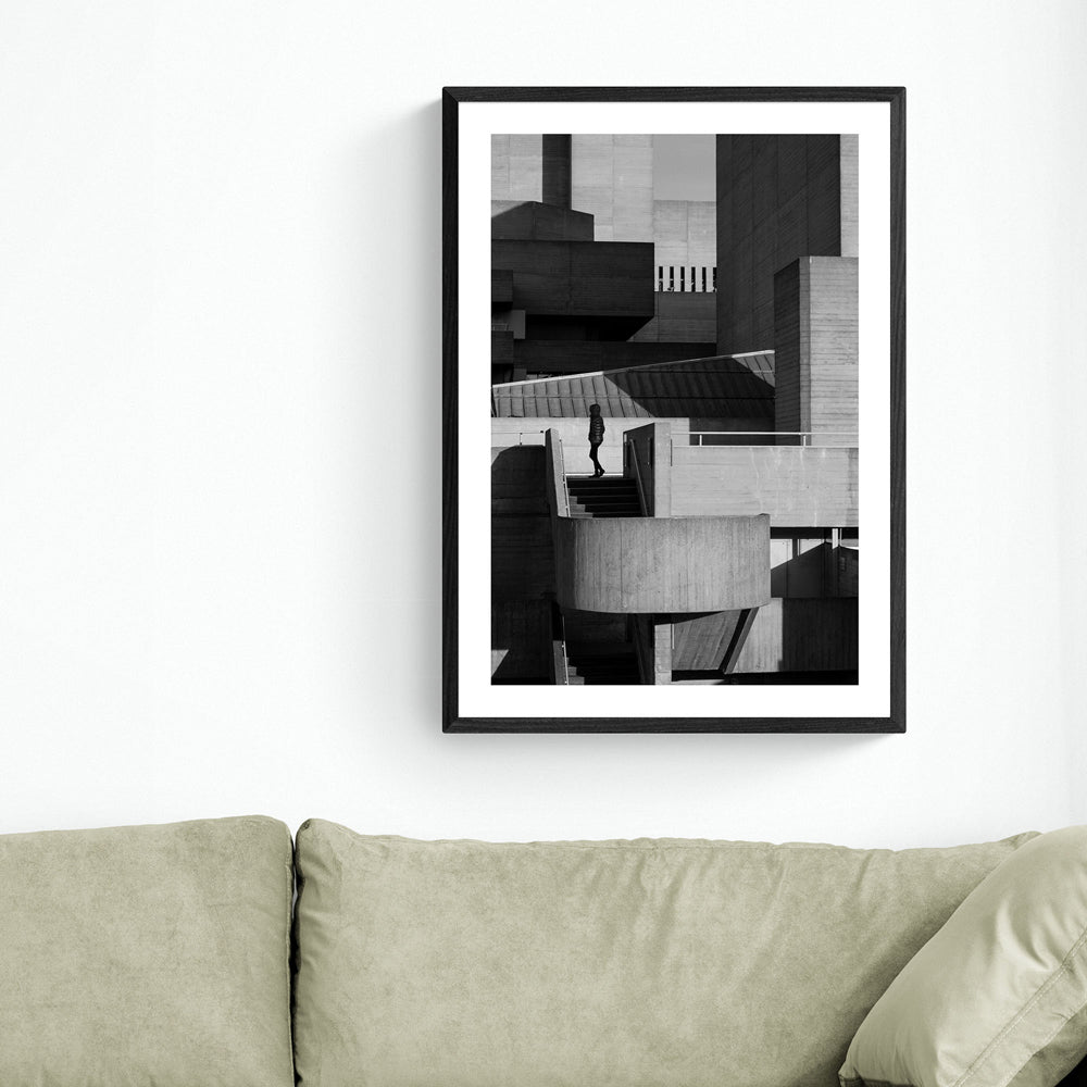 Silhouette by Anon - A1 Black Framed Art Print